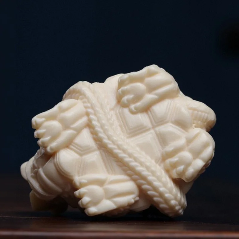 Ivory Nut Xuanwu Dragon Snake Decoration Car Home Small Hand Pieces Gift Collection Good Product Factory Direct Sales