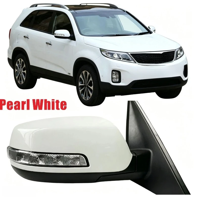 High Quality 9 Wire Power Fold Side Rearview Mirror Assembly For Sorento 2008-2014 LHD OE 87610-2P150 87610-2P160