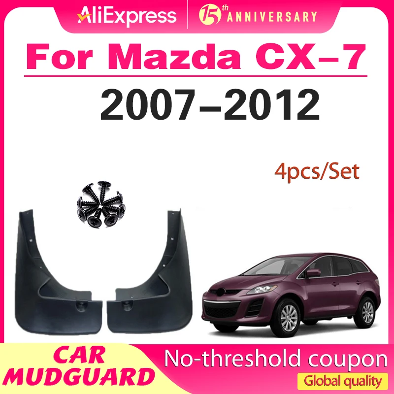 

2x for Mazda CX7 CX-7 CX 7 2007 2008 2009 2010 2011 2012 ER Mudguards Fender MudFlaps Front Guard Splash Car Styling Accessories