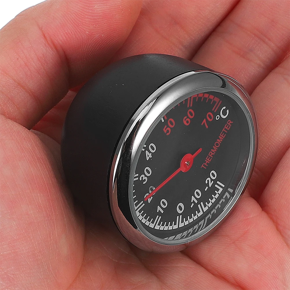 

2 Pcs Car Accessories Thermometer Auto Vehicle Automotive Outdoor Dash Black Dashboard Temperature Gauge