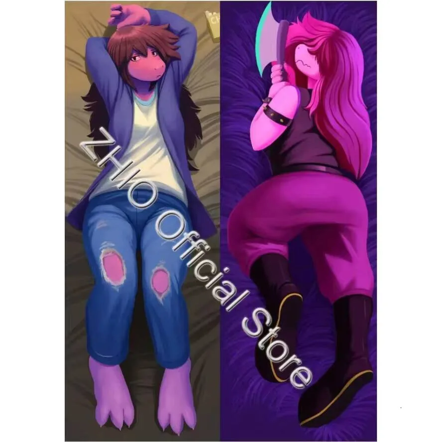 

Dakimakura Waifu Susie Undertale 2-Side Print Hing Body Pillow Case Cover Xmas Gift 2WAY Anime Cushion