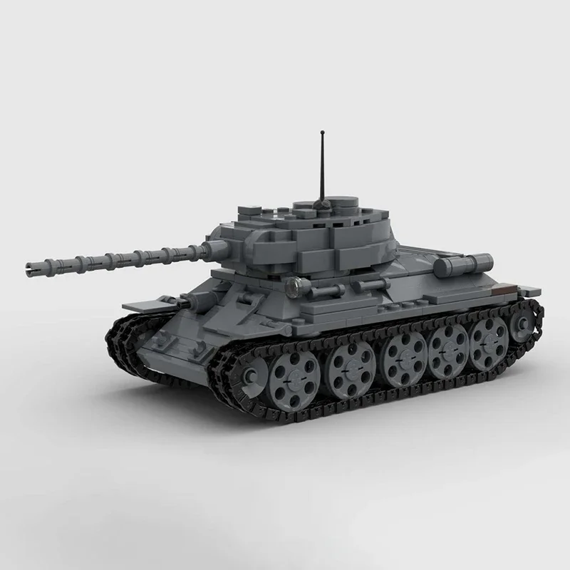 Wojskowe pojazdy uzbrojonalne Model Moc klocki T-34/M3 średni Model czołgu technologia cegła DIY zabawka montażowa prezenty świąteczne