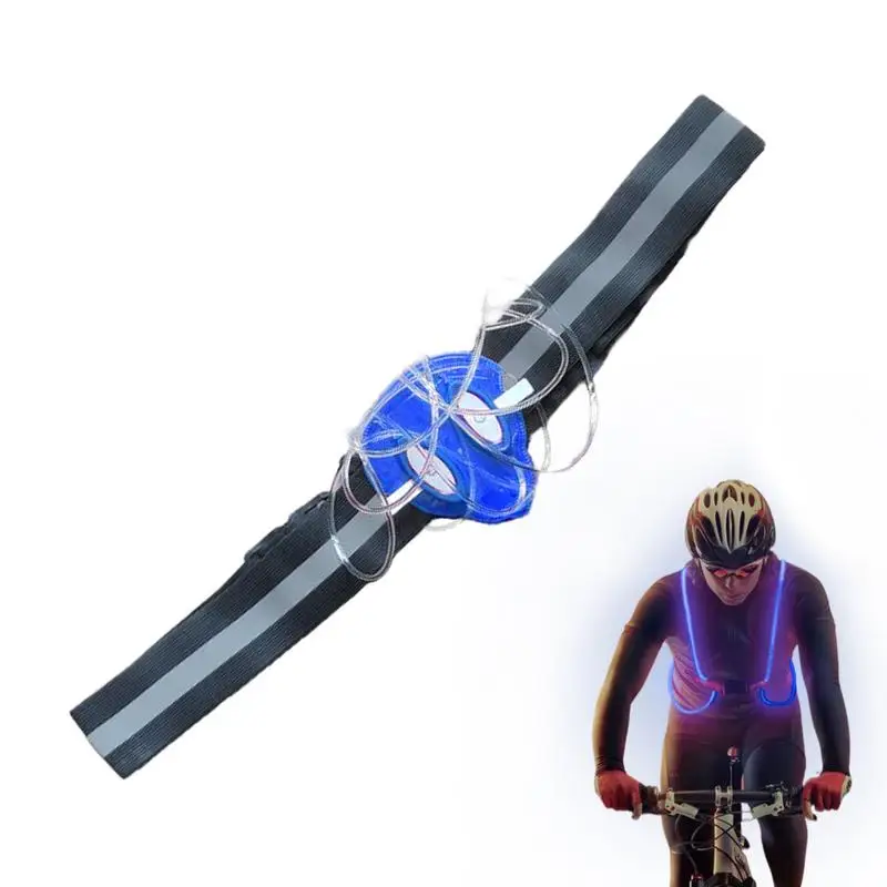 

Light Up Running Vest Reflective Adjustable Safety Gear Cycling Running Vest Washable Cycling Vest For Night Walking Cycling