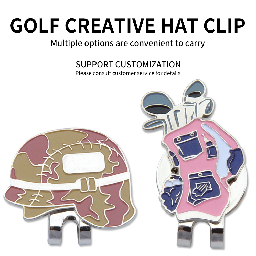 Caiton-Clip magnético para gorra de Golf, marcador de posición de bola, estilo multiestilo, logotipo personalizado, 1 unidad