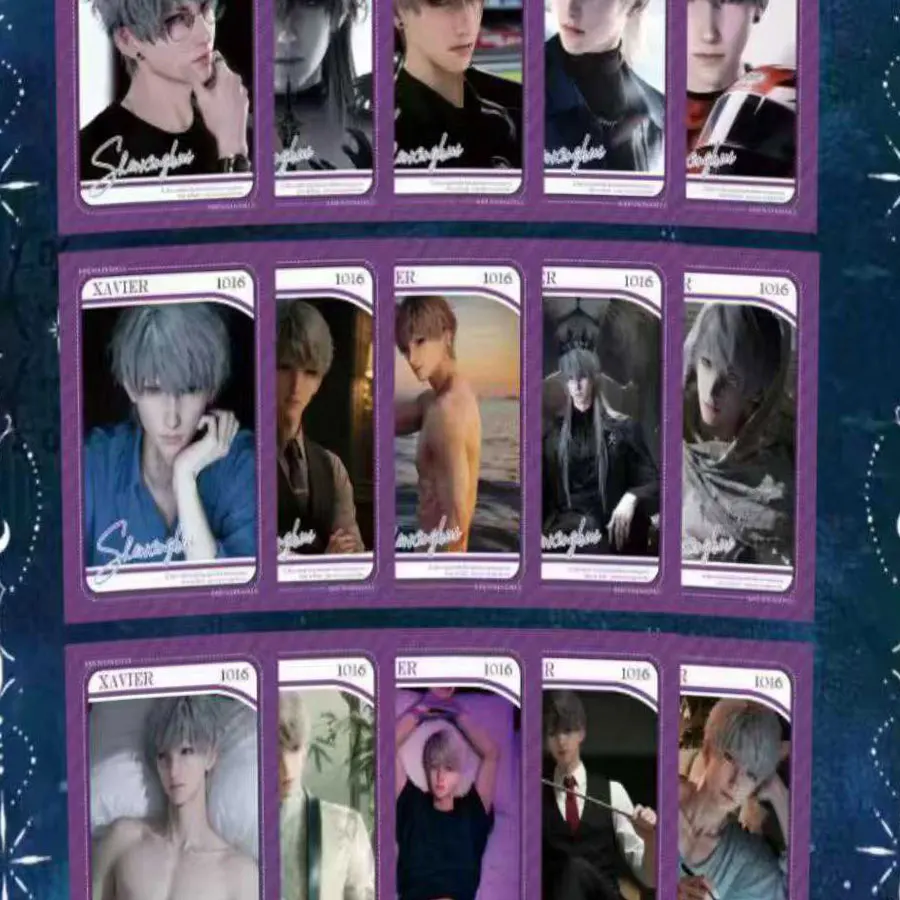 Коллекция карточек в стиле аниме «Любовь и глубокое пространство», складной дизайн для демонстрации коллекционных карточных игр премиум-класса