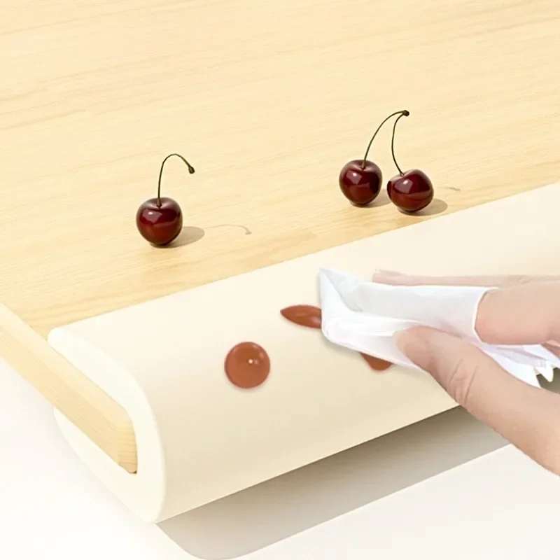 1 Buah Strip Karet Lembut Anti Tabrakan Strip Karet Hitam Putih Pelindung Sudut Furnitur Strip Pelindung Sudut Meja