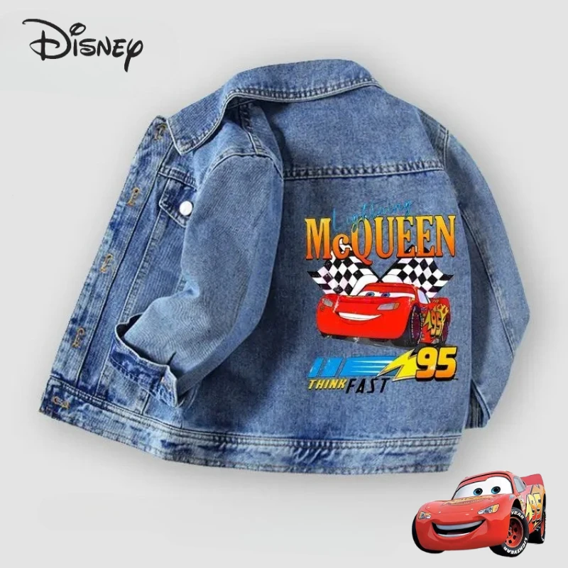 

Disne Lightning McQueen Cartoon Cute Children's Cowboy Jacket Creative Personality Boys Lightweight Soft Top Gift Wholesale