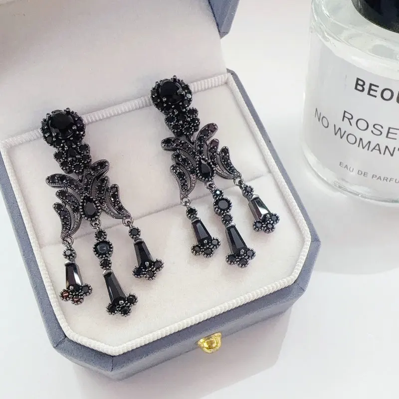 

Модные черные серьги с кисточками Bilincolor в богемном стиле для женщин