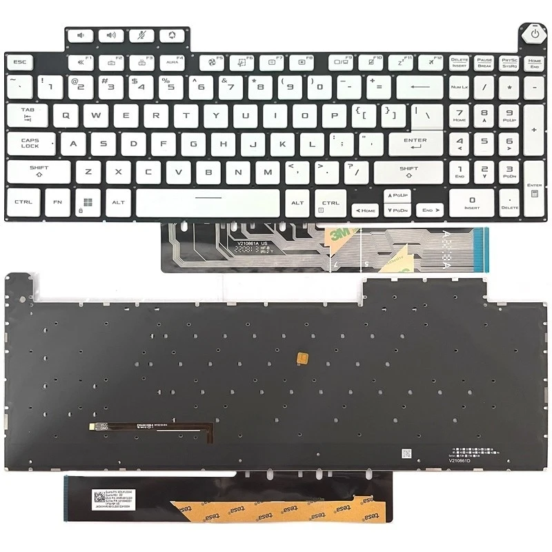 

LL+ New US Keyboard For ASUS TUF Gaming A17 FA707NU FA707NV FA707RM FA707RR White