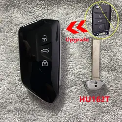 Upgrade Car Key Shell for VW for Volkswagen Golf MK8 Polo Tuguan for Skoda Superb Octavia SEAT MQB Flip Upgrade Card HU66 HU162T