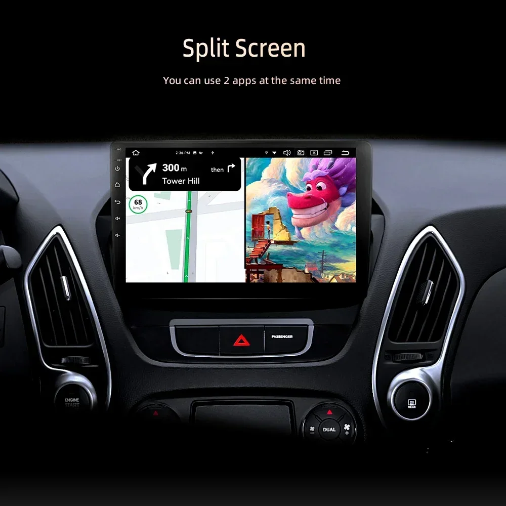 مشغل وسائط متعددة للسيارة لمازدا 6 2004-2015 أعلى التركيب Carplay، Android Auto، راديو، فيديو، الملاحة، DVD، ستيريو، وحدة الرأس #6