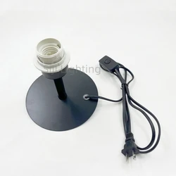 Metal Lamp Base Vase Modification DIY Iron Lamp Base Desk Lamp DIY E27 Socket Lamp Holder Vase Table Lamp Modification with Wire