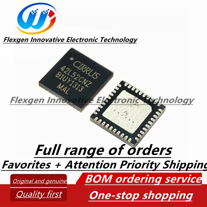 CS42L52-CNZ Audio Interface IC Chip, Serigrafia, 42L52CNZ, QFN-40