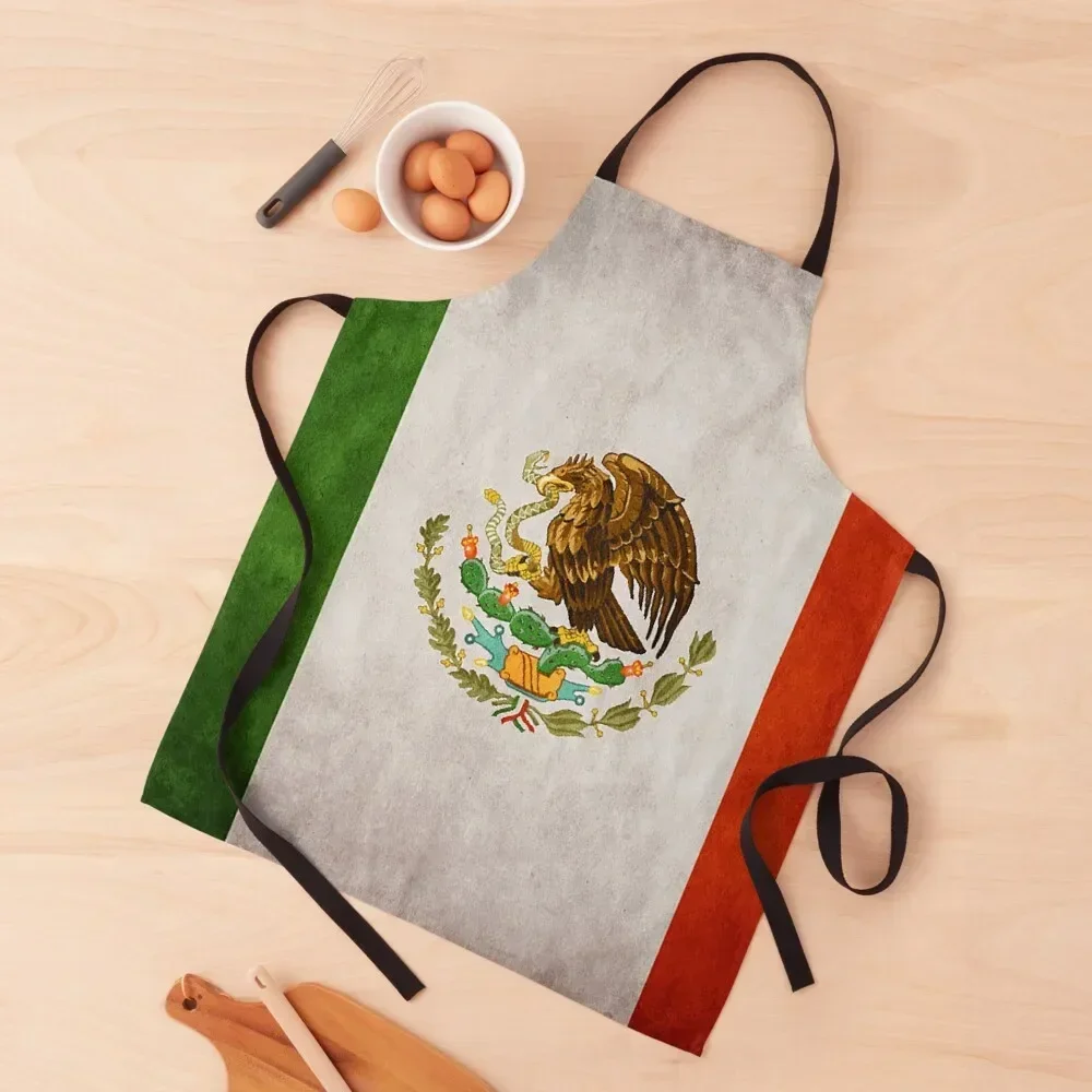 

Mexico | Mexican Flag | National Flag of Mexico Apron chef for man Funny Kitchen Things And For Home painting Apron