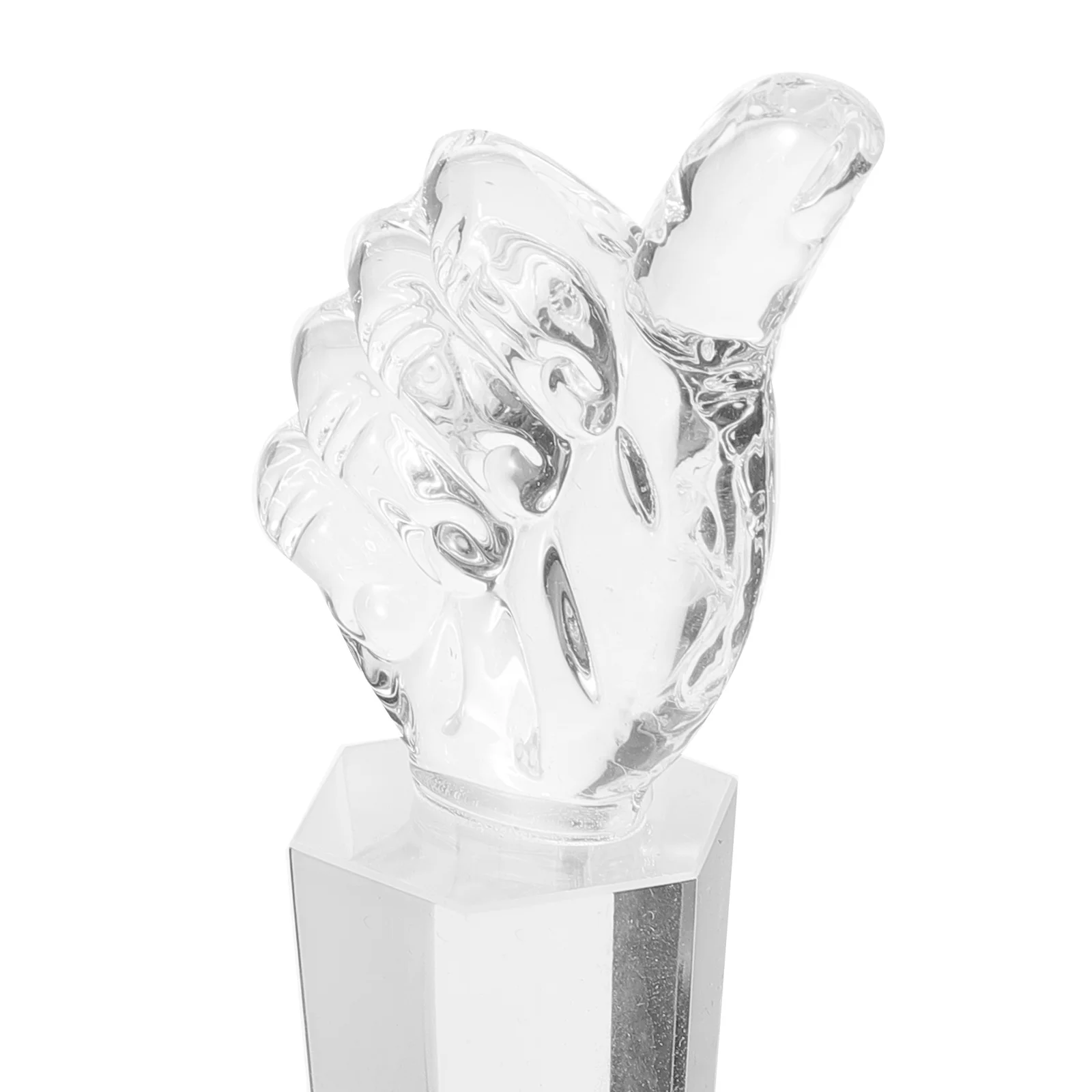 

Crystal Thumb Trophy Exquisite White Crystal Award for Children Competition Prize Party Game Classroom Rewards