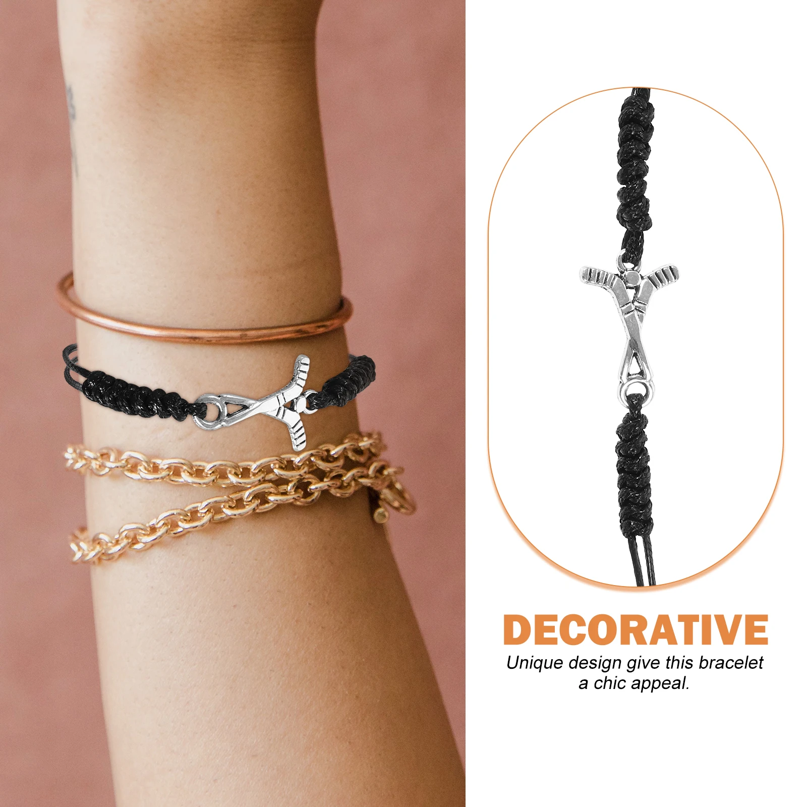 

Stylish Hockey Bracelet Zinc Alloy Sports Wrist Accessory Lightweight Compact Wear-Resistant Elegant Decorative Gift For