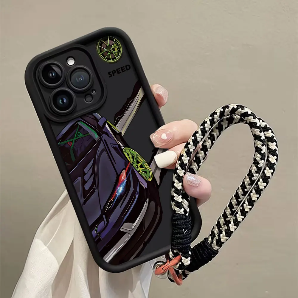 Car Matte Soft Phone Case For Samsung Galaxy S25 S26 Note20 S24 S23 S22 S21 Ultra Plus FE A36 A56 A55 A54 A53 A35 A26 A16 Cover