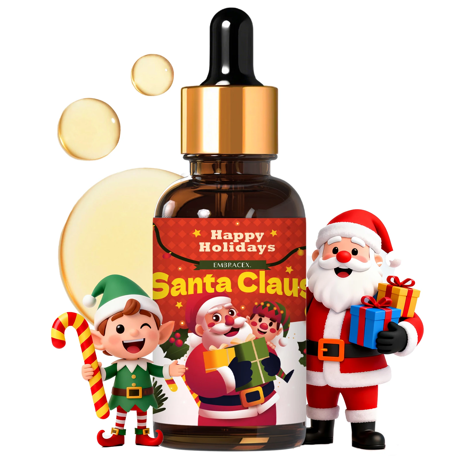 Xmas Home Fragrance - 30ml Kerstman Geurolie Diffuser Luchtbevochtiger Warme
