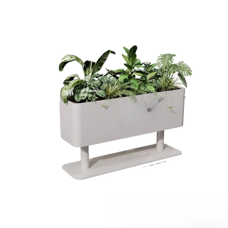 

Outdoor wrought iron flower box combination café bar door flower pot rack outside the swing outside