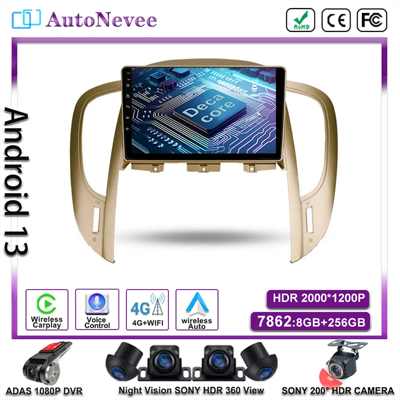 Android Player GPS Navigation For Buick LaCrosse 2009 2010 2011 2012 2013 Radio Stereo Multimedia Car Screen No 2Din DVD TV GPS