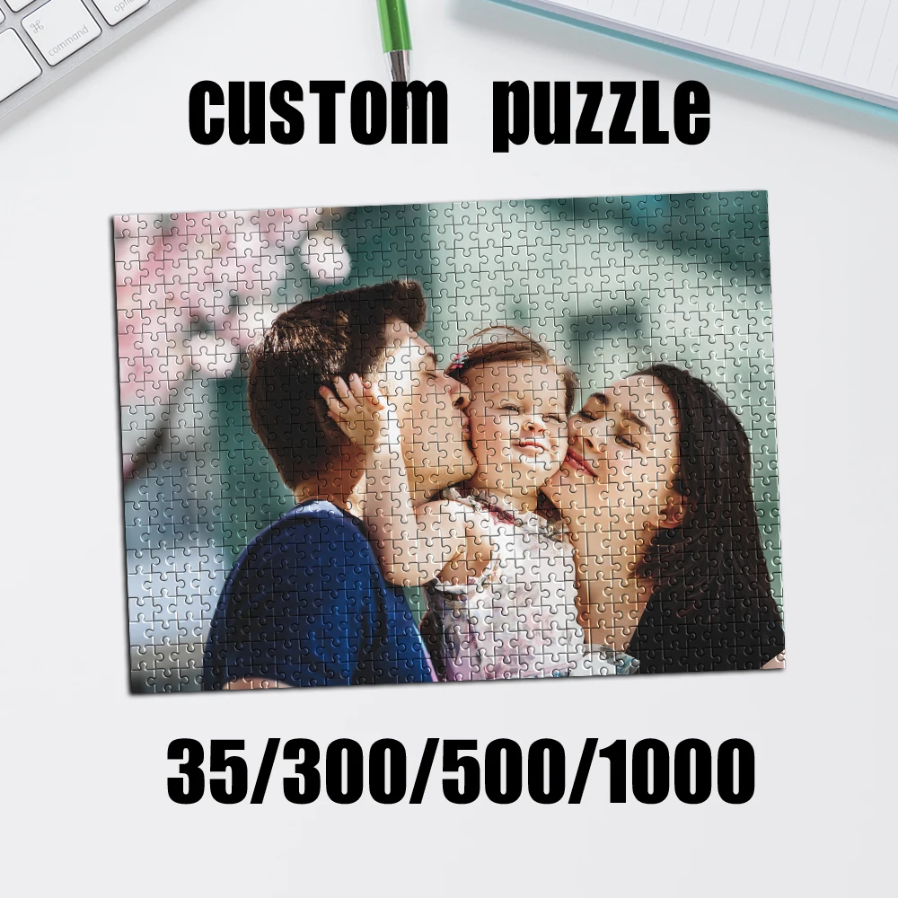 35/300/500/1000 Stück personalisiertes Familienpuzzle mit individuellem Foto für Familie und Freunde, ein unvergessliches Erinnerungsstück oder eine besondere Feier