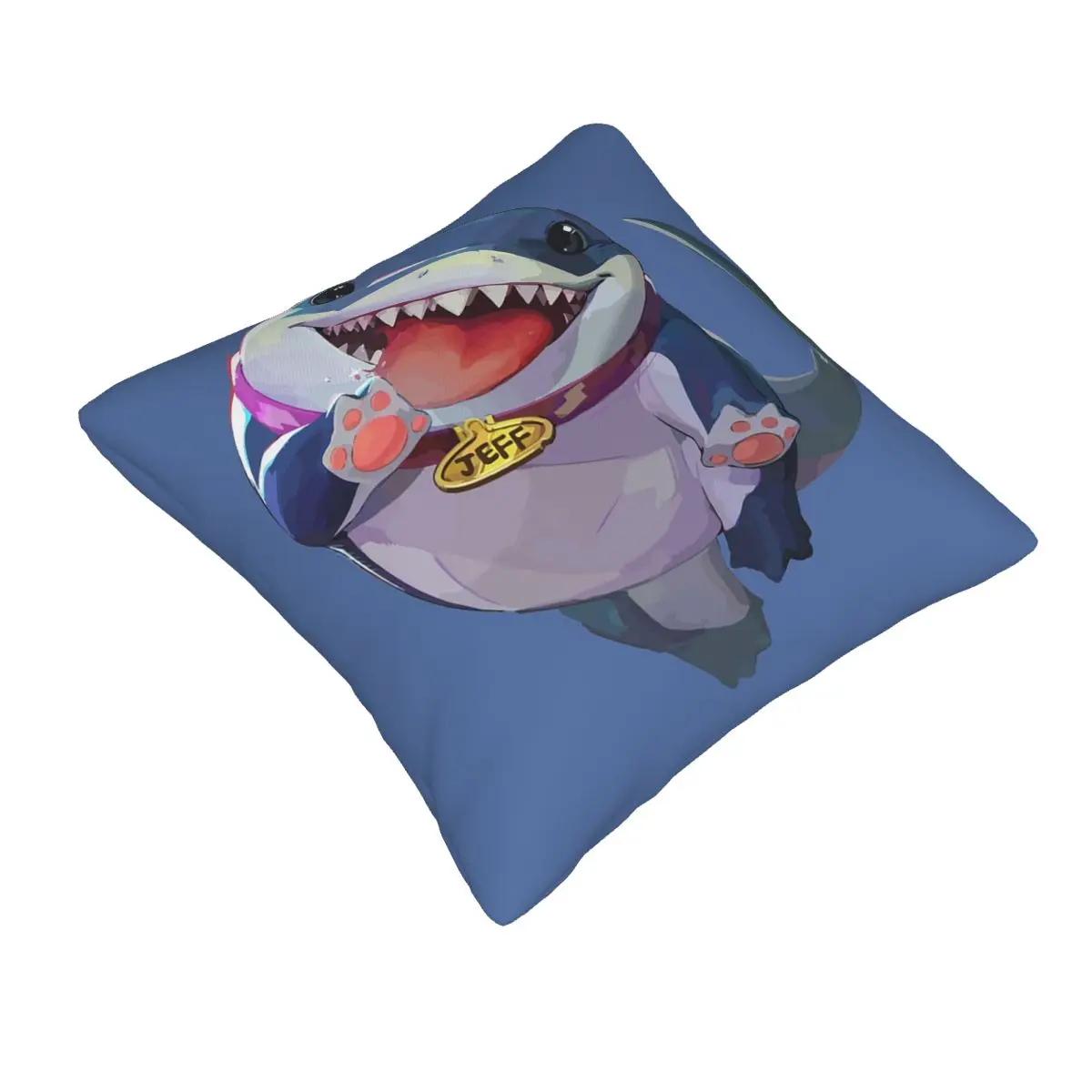 Jeff The Land Shark Square Pillowcase Pillow Cover Cushion Decor Comfort Throw Pillow for Home Living Room
