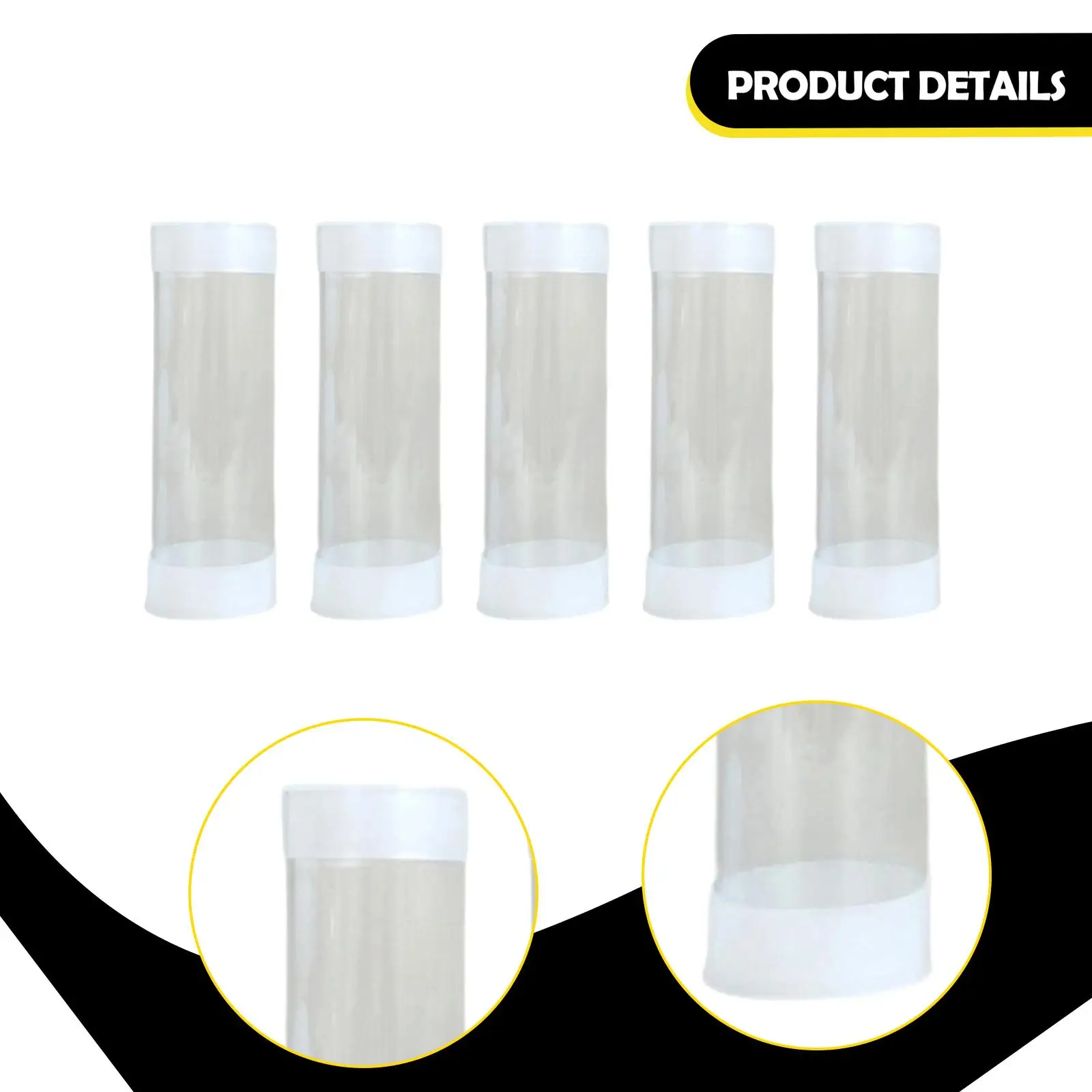 Portable Golf Ball Holder Clear PC Storage Tube Organizer Gift Idea for Golfers Indoor Outdoor Use