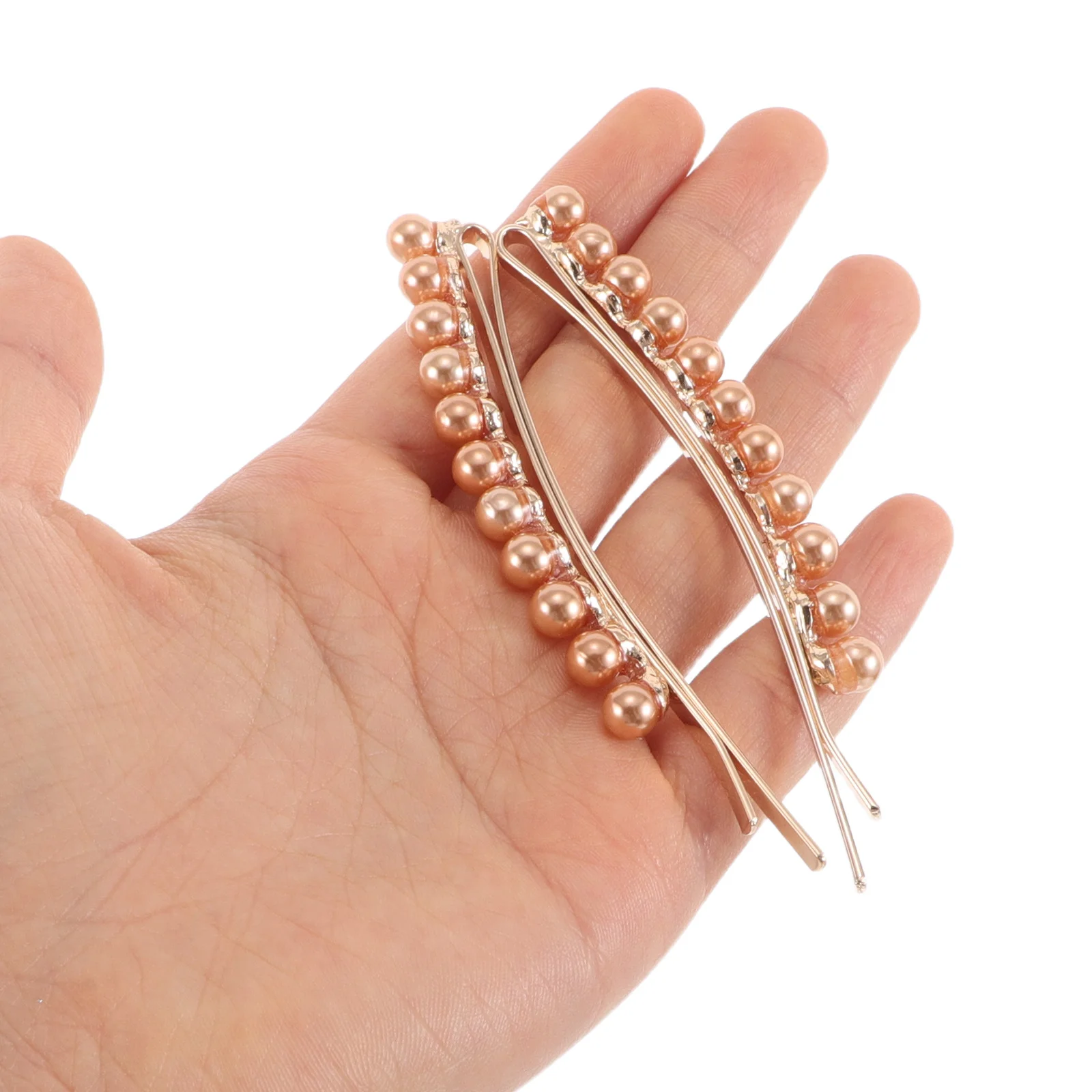 

2Pcs Faux Pearl Hair Clips French Style Elegant Bobby Pins Bridal Wedding Hair Accessories Decorative Barrettes for Women Girls