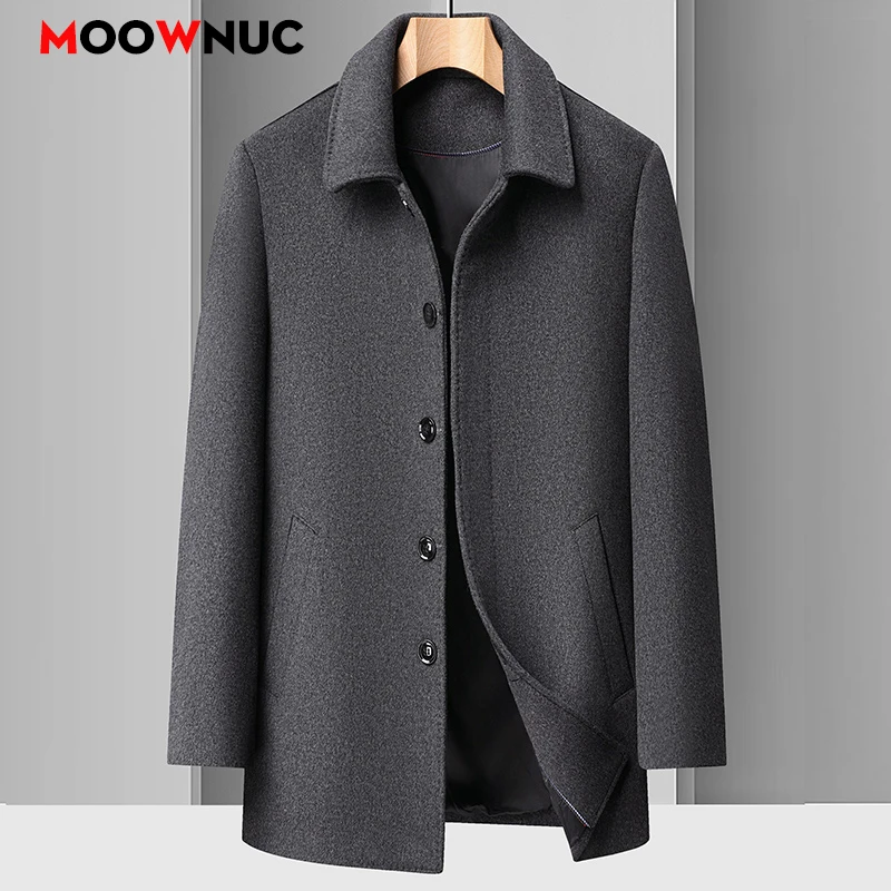 

Mens Jacket Wool Coat Men Autumn Men's Clothing Overcoat Men's Woollen Trench Coat Winter Coat Warm Overcoat Male Long Style