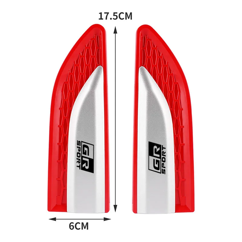 ABS جسم السيارة درابزين تدفق الهواء الحاجز ملصق الكسوة لتويوتا GR الرياضة غازو سباق يارس 86 كورولا هايلكس سوبرا C-HR اكسسوارات