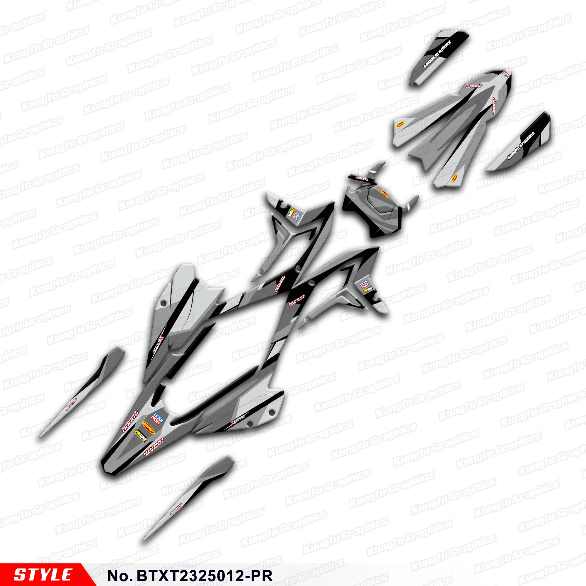 

JY RACING MX Stickers Adhesive Decals for Beta X-trainer 250 300 Xtrainer 2023 2024 2025, Accessories, BTXT2325012-PR