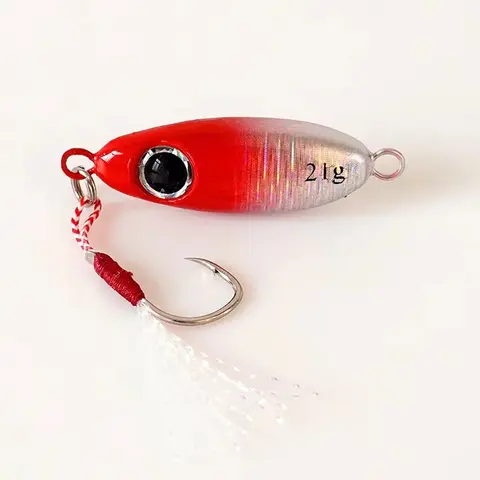 6 st Micro Metal Jigging Fishing Lures 5.5g/7.5g/10g/14g/17g/21g Shore Casting Jigg Fishing Lure Sked Saltvatten Konstbete 10 best sales metalljiggfiskebete - №9