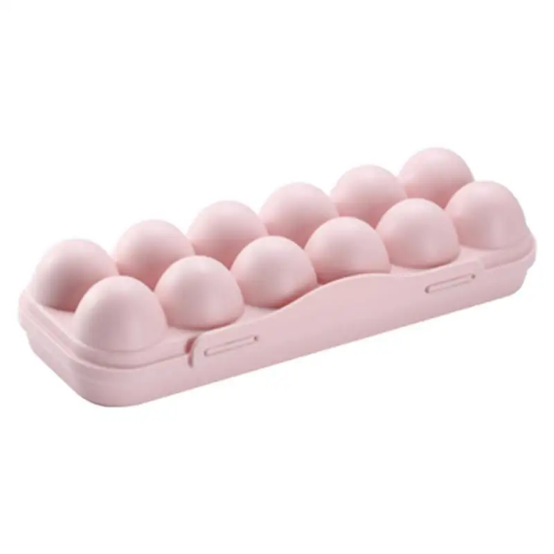 12grid 18 Grid Egg Carton Storage Box New Anti-collision and Broken Egg Storage Box with Lid Snap-in Stackable