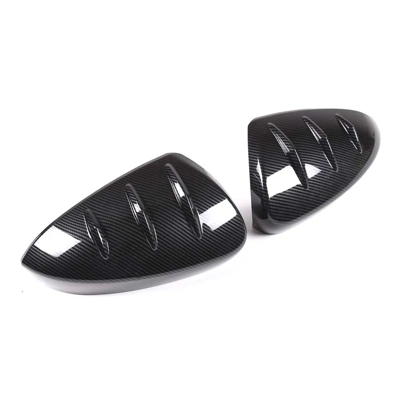 For Toyota Yaris Cross 2023 2024 ABS Black/Carbon Fiber Car Rearview Mirror Cover Cap Auto Exterior Accessories LHD