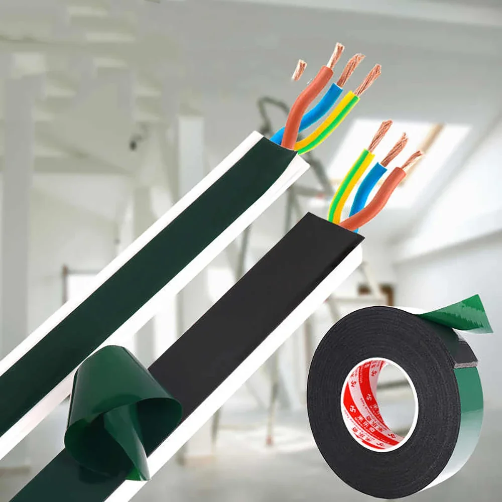 Sealing Double-Sided Tape Width10mm-50mm PE Ultra Strong Sponge Foam Repair Tape High Viscosity Cable Duct Non Marking Tape