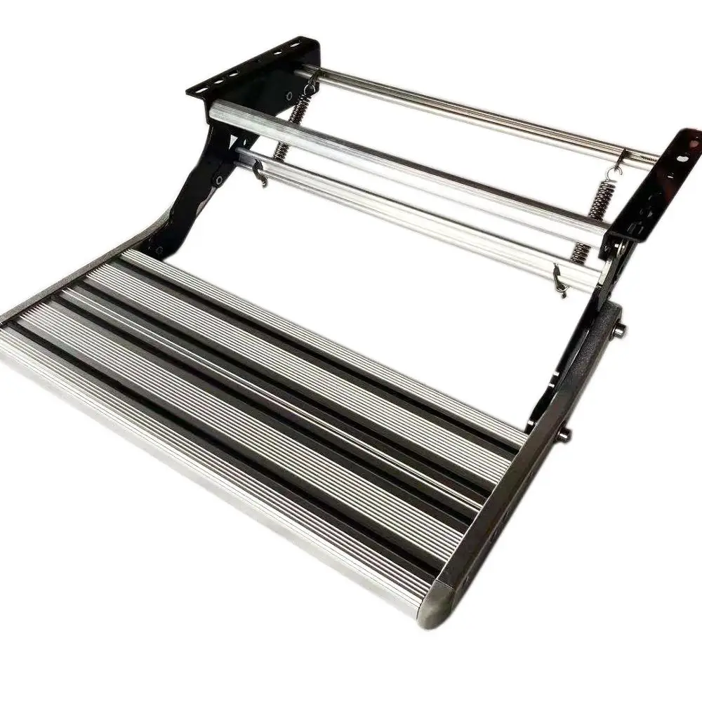 Single Layer Manual Step for RV Trailer, High Strength Carbon Steel Foldable Step