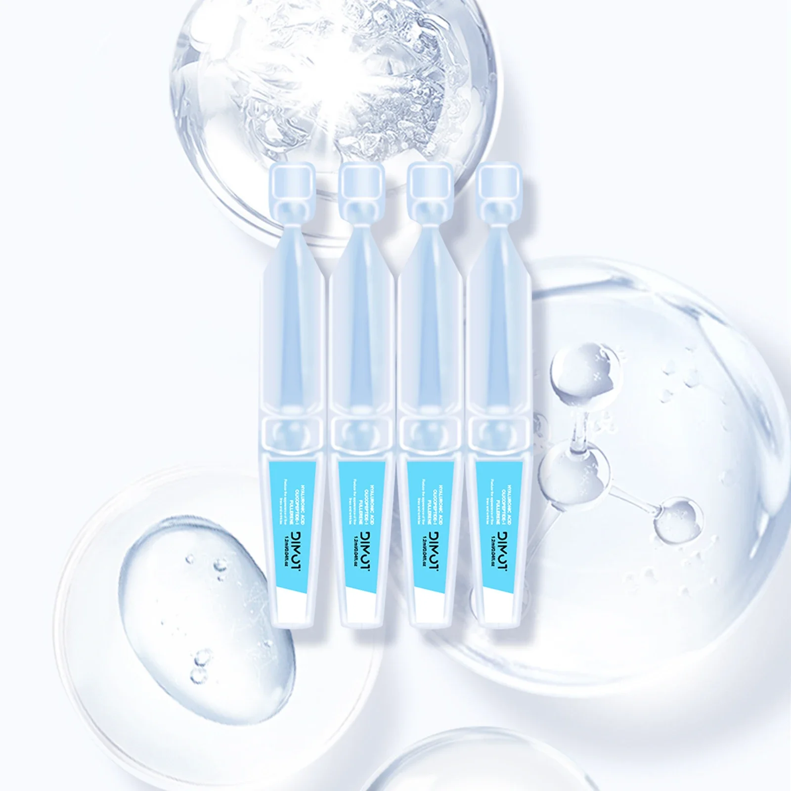 30 قطعة/صندوق مصل حمض الهيالورونيك ترطيب ثبات ترطيب الوجه جوهر للوجه امتصاص سريع للعناية بالبشرة الحساسة