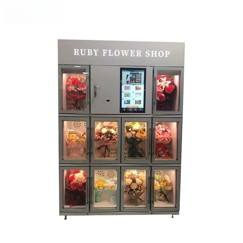 Hot Sales Flower Vending Machine for Business Outdoor Bouquet Vending Machine Refrigeration and Humidification Vending Machine