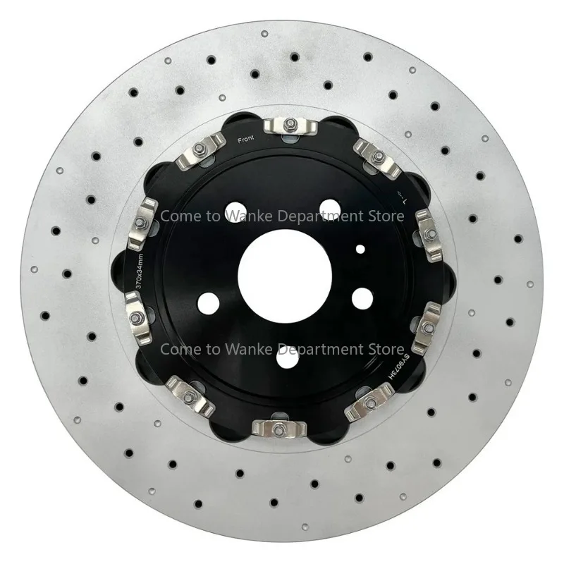 

Hsingyik Full Float 2 Pieces Rotor Front Brake Disc for A3 RS3 Quattro OE 8V0615301C 370x34MM