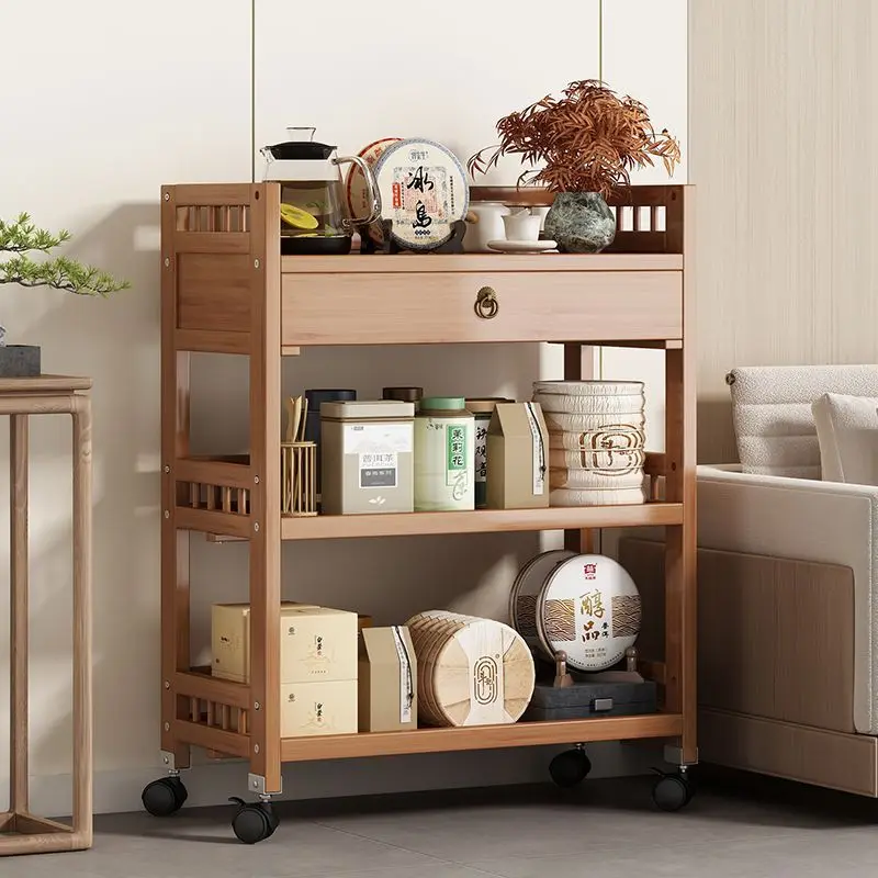 Mobile small cart table home sofa side several shelves floor multi-layer placed Beauty salon barbershop organizer rack kitchen