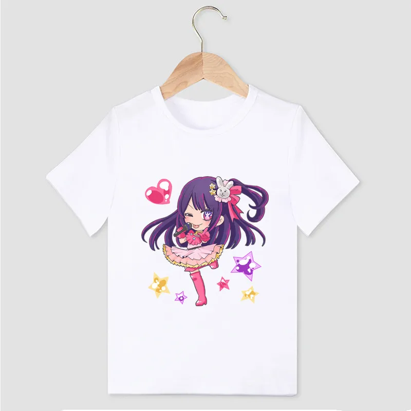 

Hot Sale Kids T shirt Anime Manga Oshi No Ko Print Cartoon T-shirt For Boys Summer Children Short Sleeve Tops Baby Girls Clothes