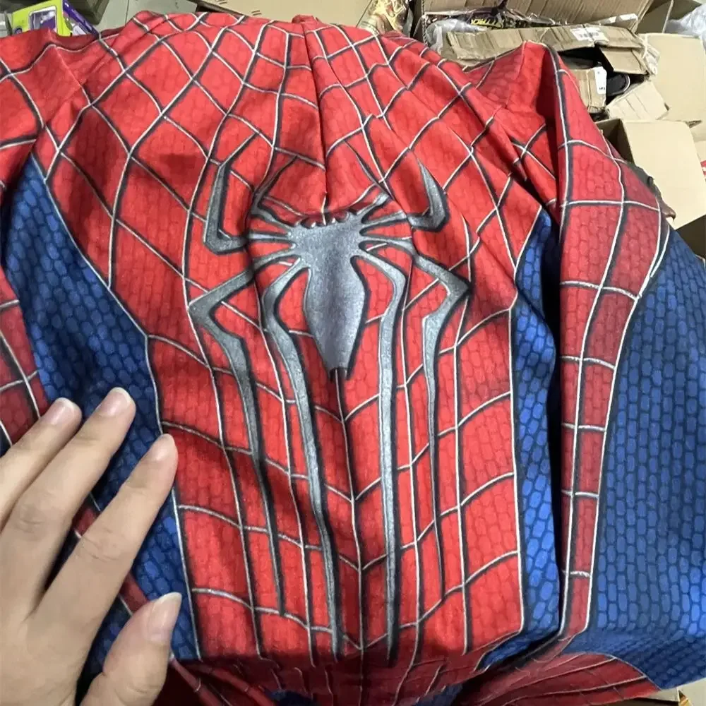 Marvel niesamowity Spider-Man 2 Halloween Cosplay body z maską kombinezon kostium superbohatera Zentai garnitur na prezent urodzinowy