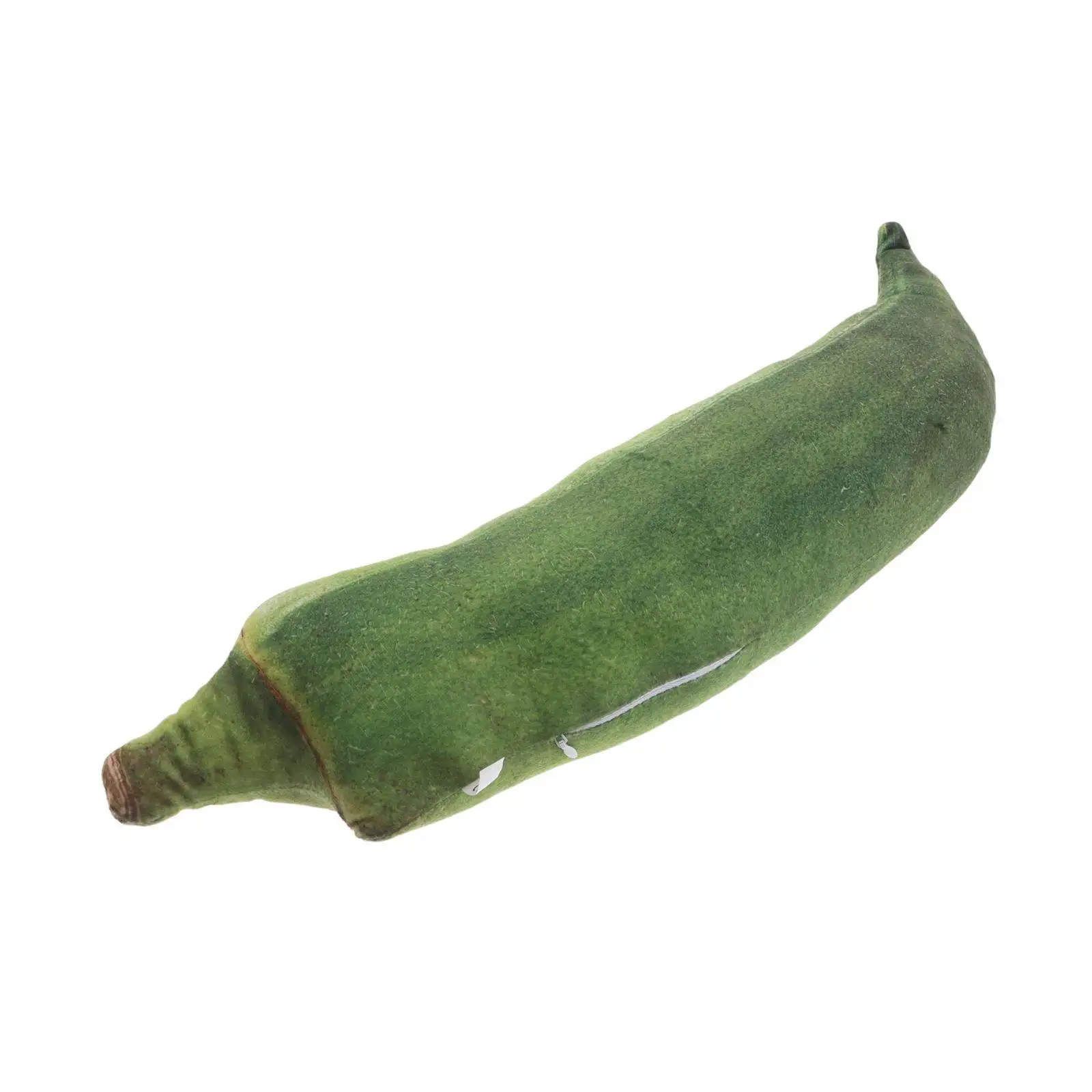 

3D Pickle Okra Shaped Throw Pillow 19.85 Inch Realistic Vegetable Design Soft Comfort Cushion for Sofa Bed Living Room Decor