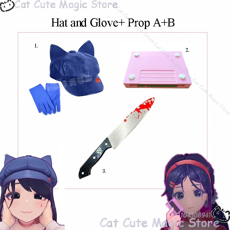 

MiSide Crazy Mita Косплей Реквизит Игра Косплей Парик Ролевые Игры Женщины Yandere Декор Хэллоуин Жуткий Мита Вечеринка Игровая Одежда Товары