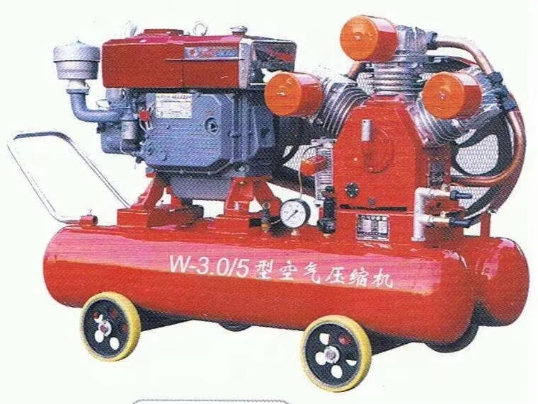 Diesel engine driven air compressor 5bar air compressor W-3/5 low price mining