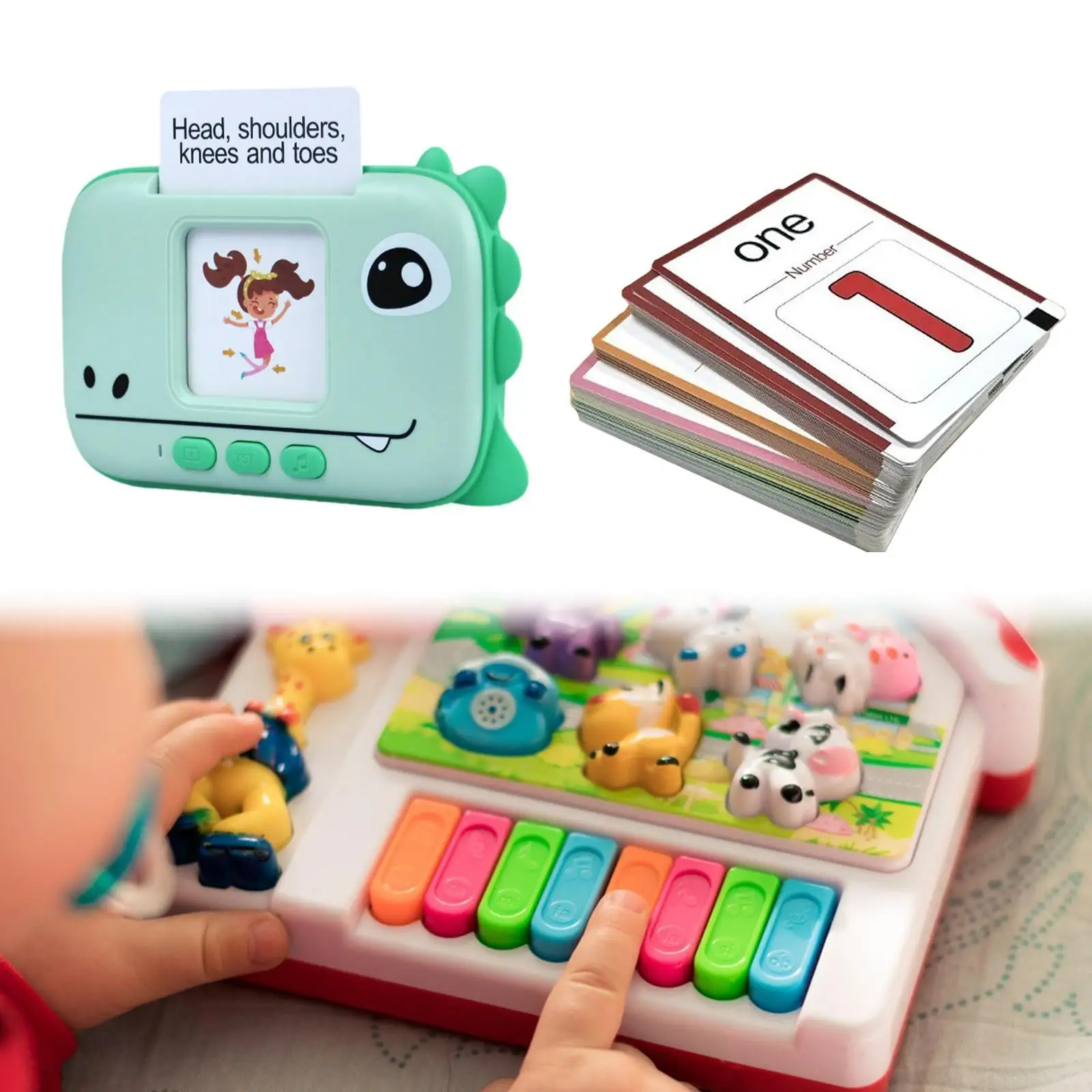 Cartes flash de machine de lecture pour tout-petits, jouet GROMontessori, cadeau pour tout-petits, 80 cartes de vue