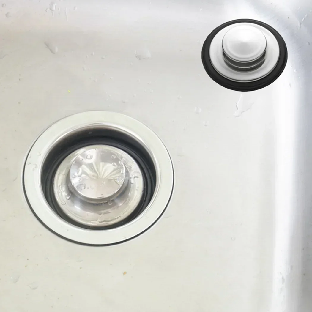 3.35in Stainless Steel Cover Kitchen Sink Strainer Drain Cover Water Stopper Plug Sink Filter Drainer Kitchen Sink Accessory
