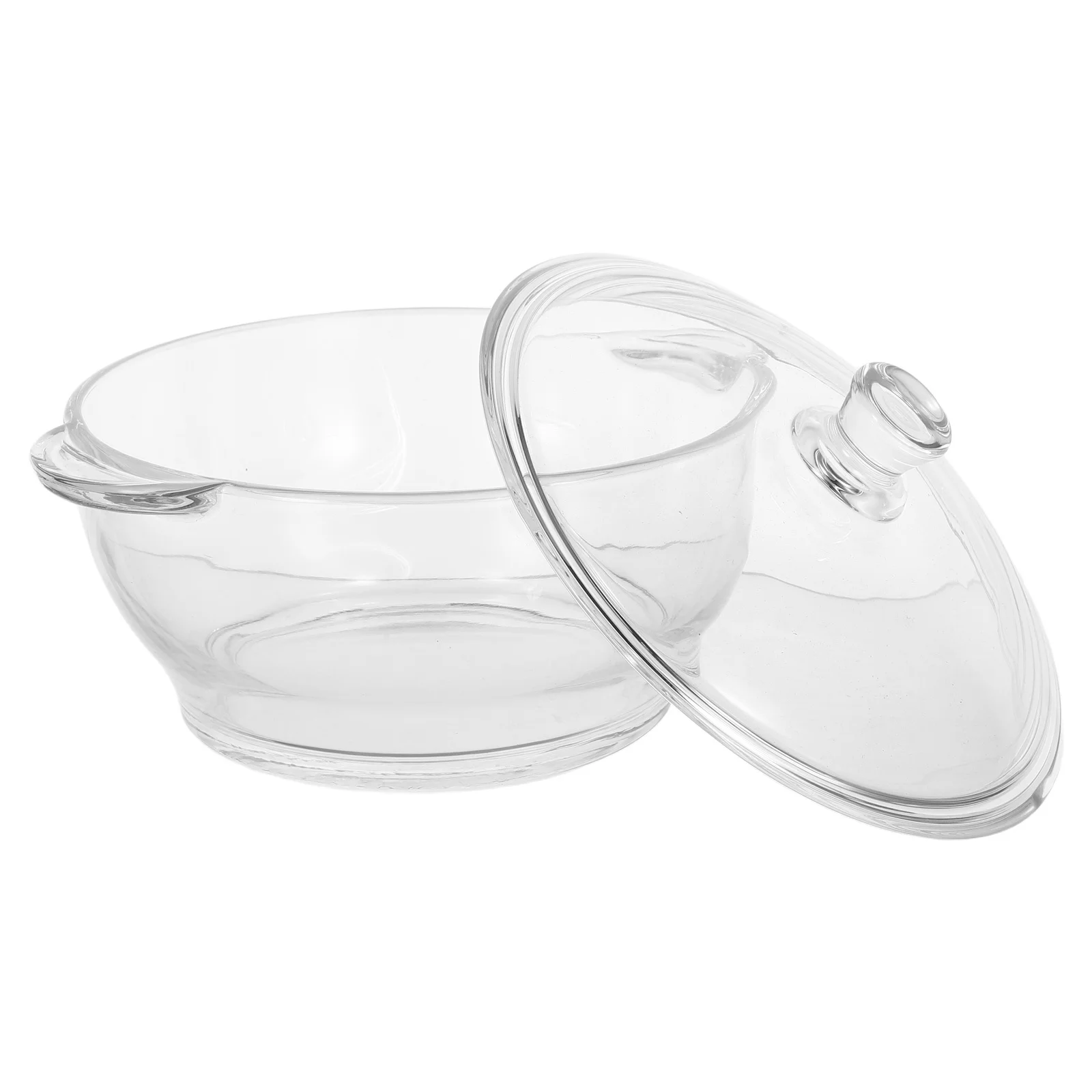 

1.5L Heat Resistant Glass Stew Pot Clear Multi-Functional Noodle Soup Cooking Kitchen Essentials Glass Stew Pot