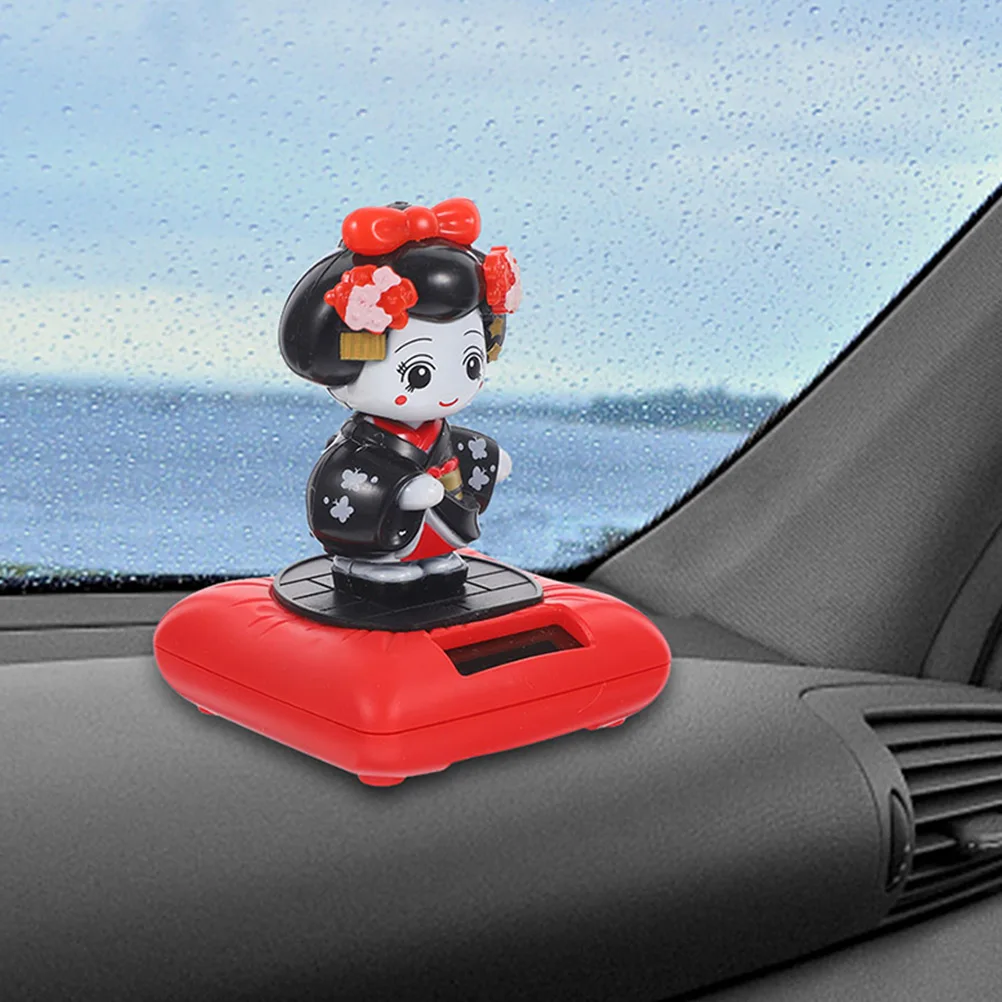 

2pcs Shaking Kimono Solar Kimono Ornaments Car Ornament Bobblehead Decor For Car Desktop Micro Landscape Novelty