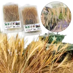 Miniature Wheat Bunch Long Stems Wheat Model for DIY Architecture Building Model Railroad Train Garden Scenery Landscape Layout